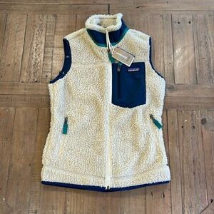 Patagonia retro x Sherpa ivory vest nwt